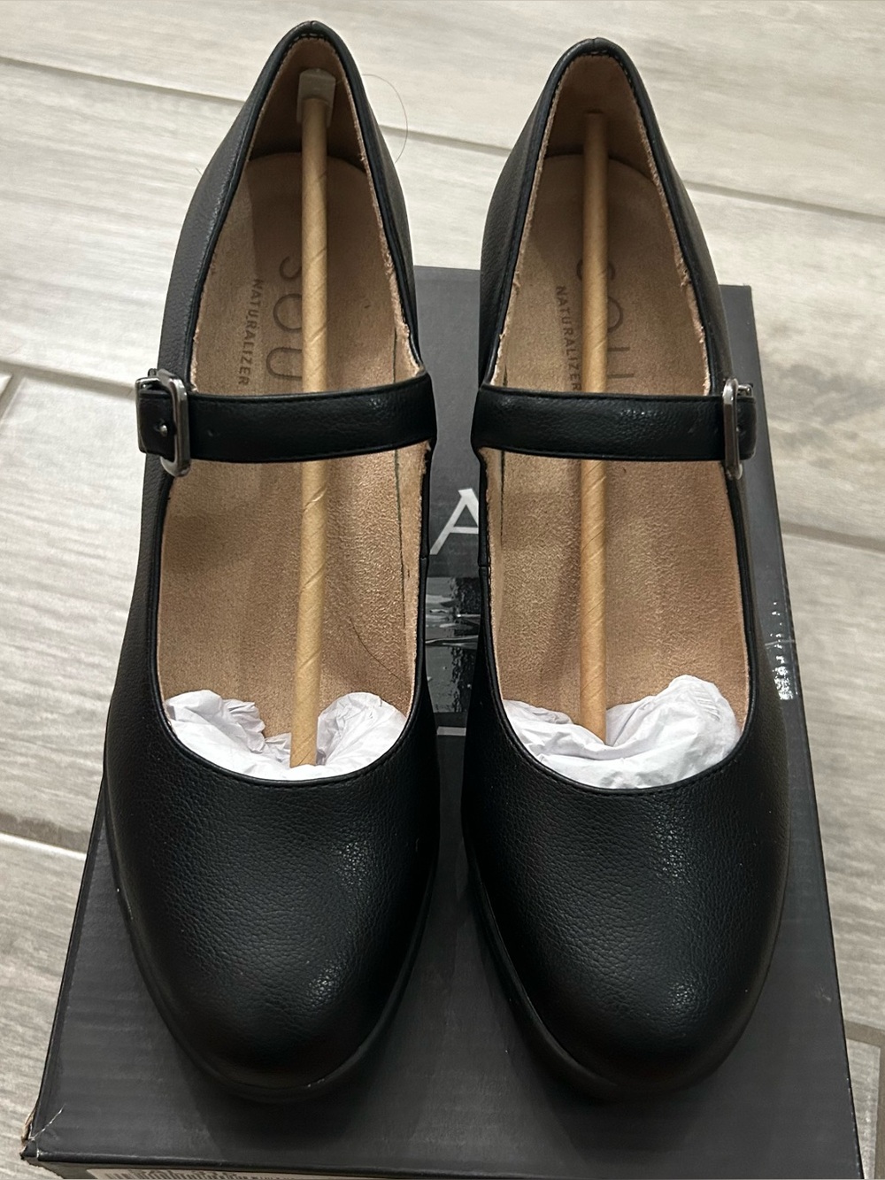 Naturalizer Soul Adore Women's Black Mary Jane Pumps Size 8
